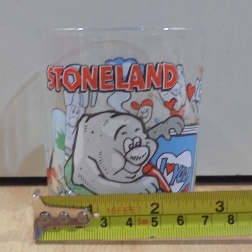Nutella Stoneland old collectible glass used