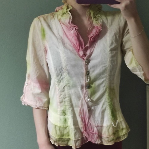 Vintage Elisa Cavaletti shirt like new, cotton, multicolor