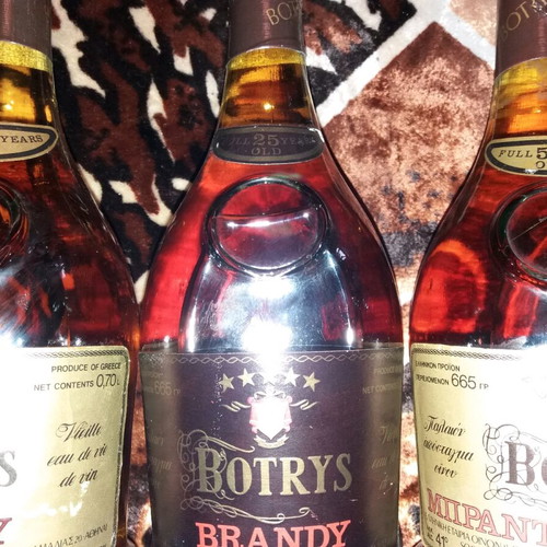 Brandy Botrys 50 years aged, 3 bottles, like new