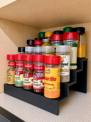 Kitchen organizer new, capacity for 20 spices, PLA plastic