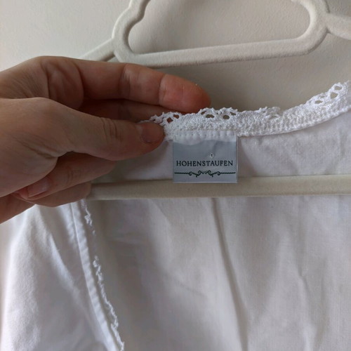 Cropped top used, white, size Large, Hohenstaufen