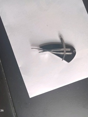 Metal pendant for neck black like new