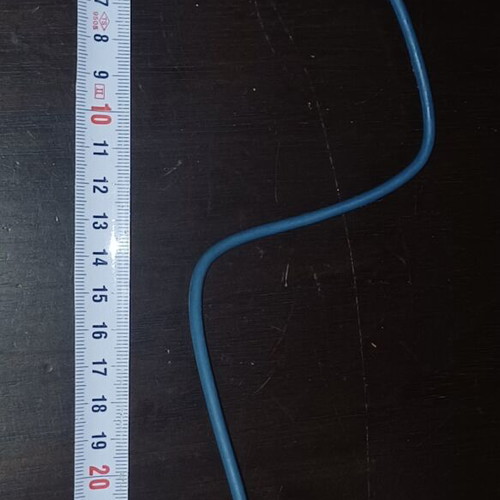 USB-A to Micro USB charging and data transfer cable, blue, approx. 20 cm