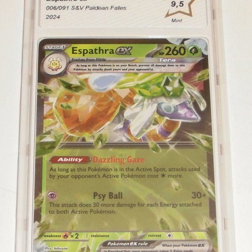 Pokemon Graded Holo Card in Mint condition