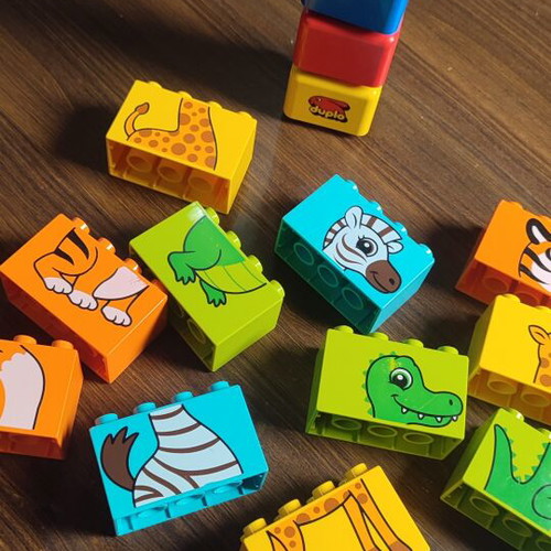 Lego Duplo Animal Puzzle Blocks set of 17 pieces like new