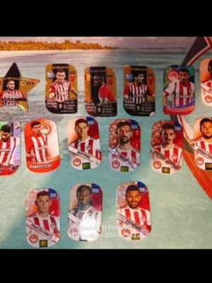 Greek Super League Metal Cards like new