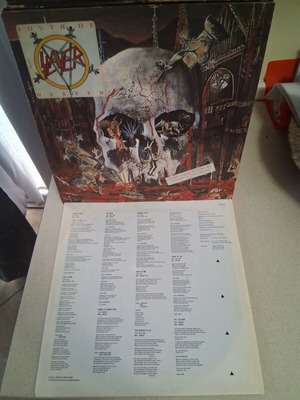 Slayer South Of Heaven album, original 1988 edition, metal