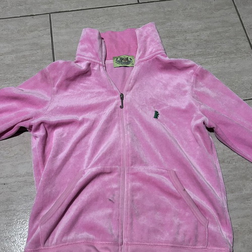 Juicy Couture Pink Velour Track Jacket used, Y2K vintage style