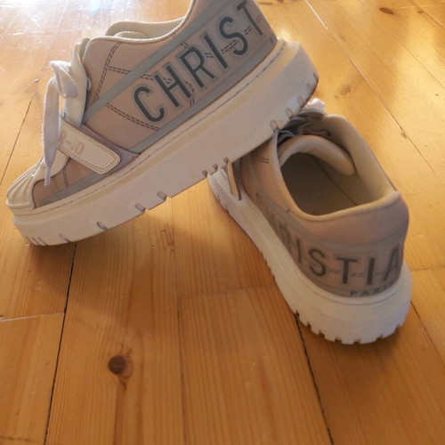 Sneakers Cristian Dior γυναικεία σαν καινούργια, άσπρα και γκρι, νούμερο 40-41