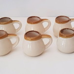 Handmade decorative cups used