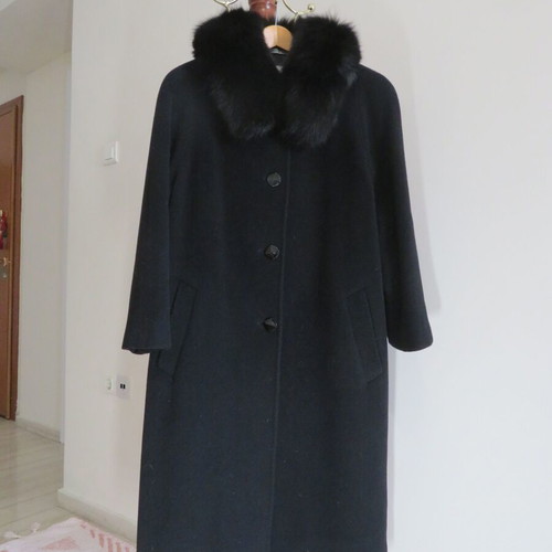 Laura Donini women's coat new, black wool, Italian size XL