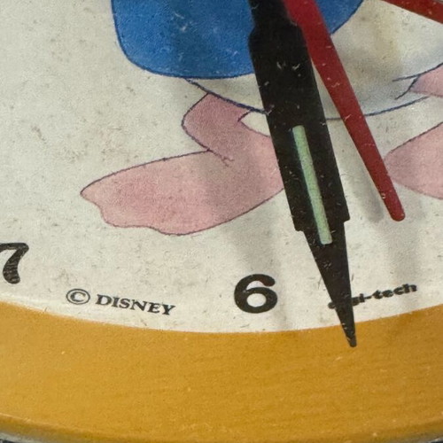 Vintage Disney alarm clock with Donald Duck used