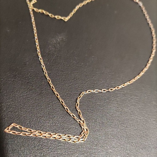 Gold chain K14 new, 22cm length, 2.9g weight