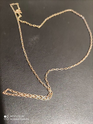 Gold chain K14 new, 22cm length, 2.9g weight
