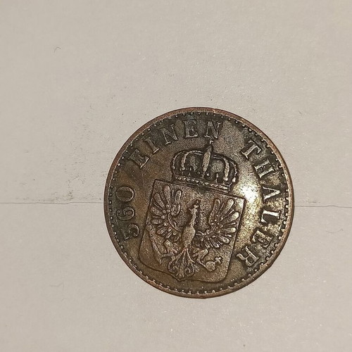 Prussia 1 Pfenning 1856 coin like new