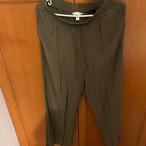 H&M summer pants like new, khaki, size S with stretch