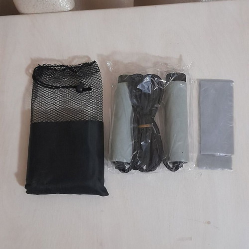 Fitness set new with jump rope and resistance band