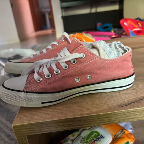 Stars pink sneakers used, size 38, athletic style