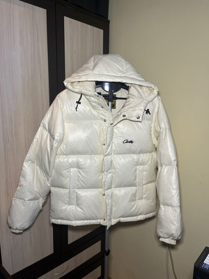 Corteiz Bolo Jacket Cream size S new, oversized fit, YKK zip