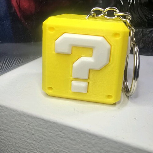 Super Mario cube keychain new