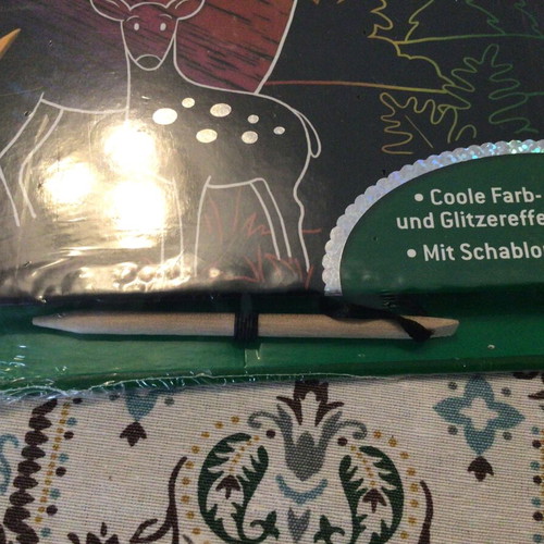 Scratch Art Block with Wooden Stylus New