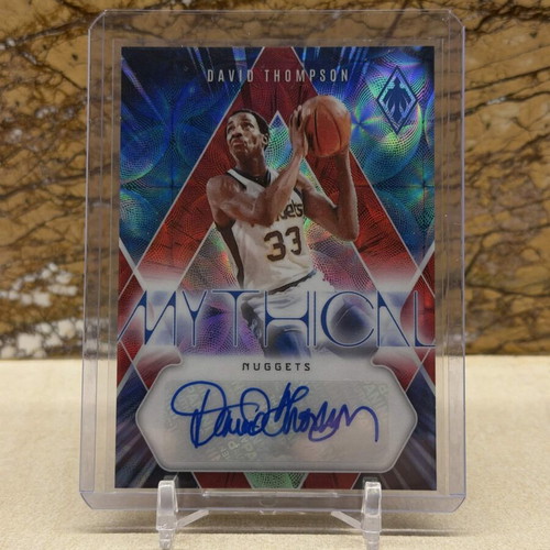 2023-24 Panini Phoenix NBA Basketball David Thompson Mythical Autograph International Red