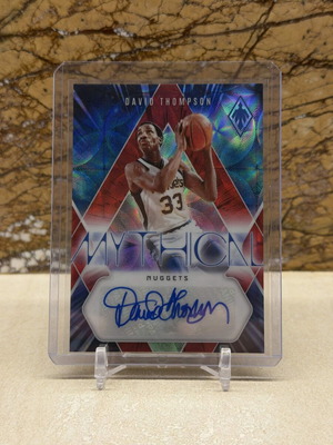 2023-24 Panini Phoenix NBA Basketball David Thompson Mythical Autograph International Red