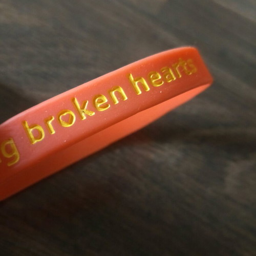 Silicone bracelet used