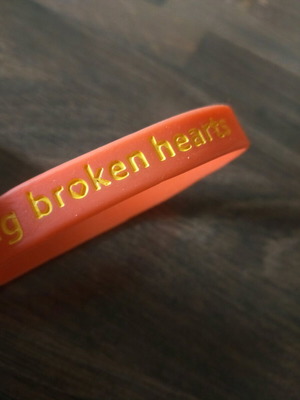 Silicone bracelet used