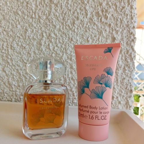 Escada Celebrate Life 30 ml Edp with 50 ml body lotion used