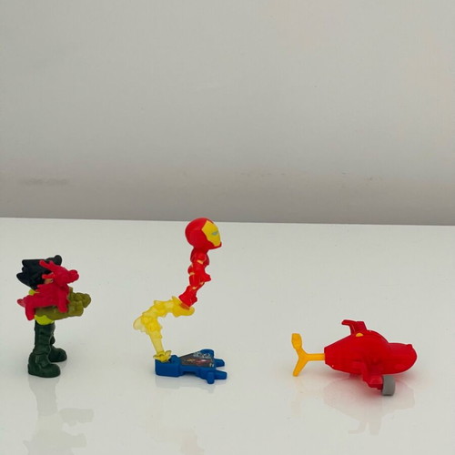 Kinder Joy Marvel Iron Man Funko new with dragon tamer and airplane vehicle