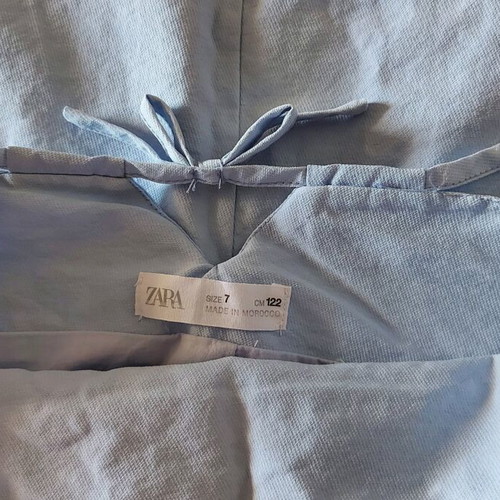 Girls' dress Zara used, blue, size 122 cm