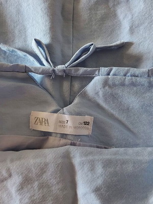 Girls' dress Zara used, blue, size 122 cm