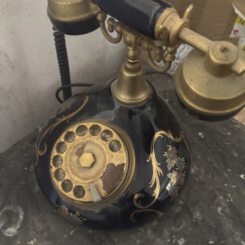 Antique table telephone used