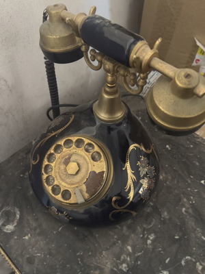 Antique table telephone used
