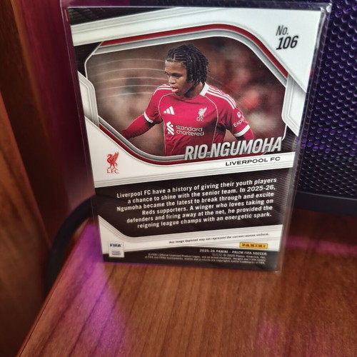 Rio Ngumoha Rookie Silver Card Panini Fifa Prizm 2025-26