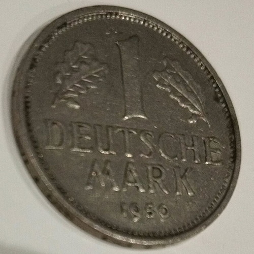 Collectible coin 1 mark Germany 1950 used