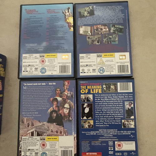 Monty Python movies set of 5 DVDs like new