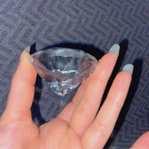 Diamond used for fairy core room decor with broken base