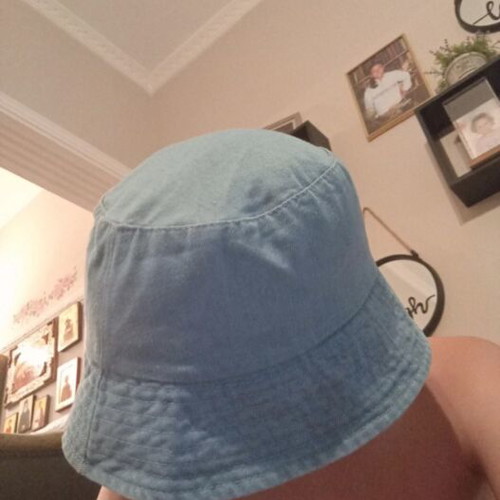 Bucket jean hat like new, blue, one size