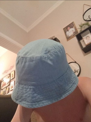 Bucket jean hat like new, blue, one size