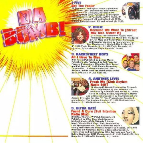Smash Hits: Da Bomb! CD like new (1998)