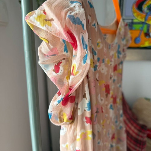 Long spring dress like new, multicolored, size S