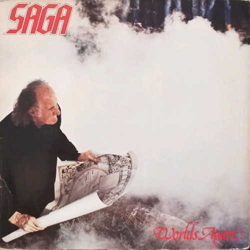 Saga Worlds Apart vinyl LP used, rock