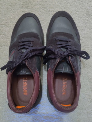 Impronte Stucky Casual Shoes Suede/Lycra Size 41 Used Navy