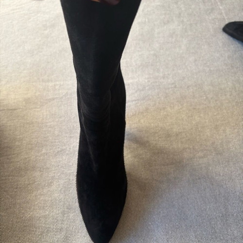 Gianni Del Prete leather suede boots like new black size 39