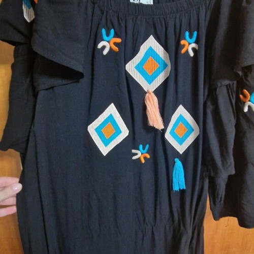 Viscon summer dress like new, black, size XL