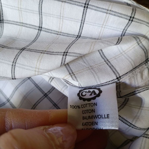 Angelo Litrico men's dress shirt XL, like new, 100% cotton, checked