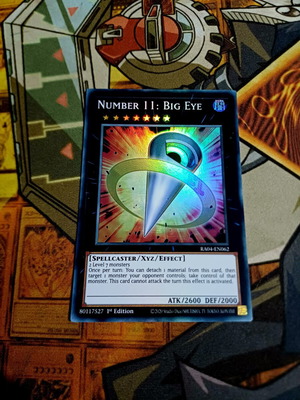 Number 11: Big Eye Yu-Gi-Oh! card near mint