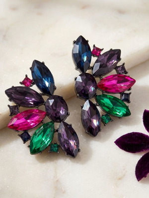 Zara colorful steel earrings new